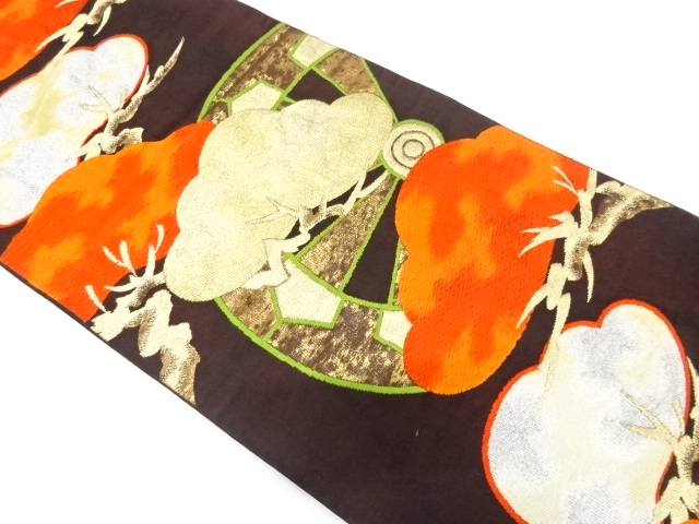 Japanese Kimono / Antique / Fukuro Obi Silk